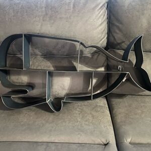 Hobby Lobby Navy Blue Whale Metal Wall Shelf